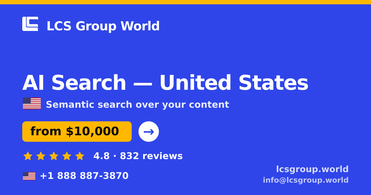 AI Search in Seattle — from $10,500, rated 5/5 by 827 clients. LCS Group World.