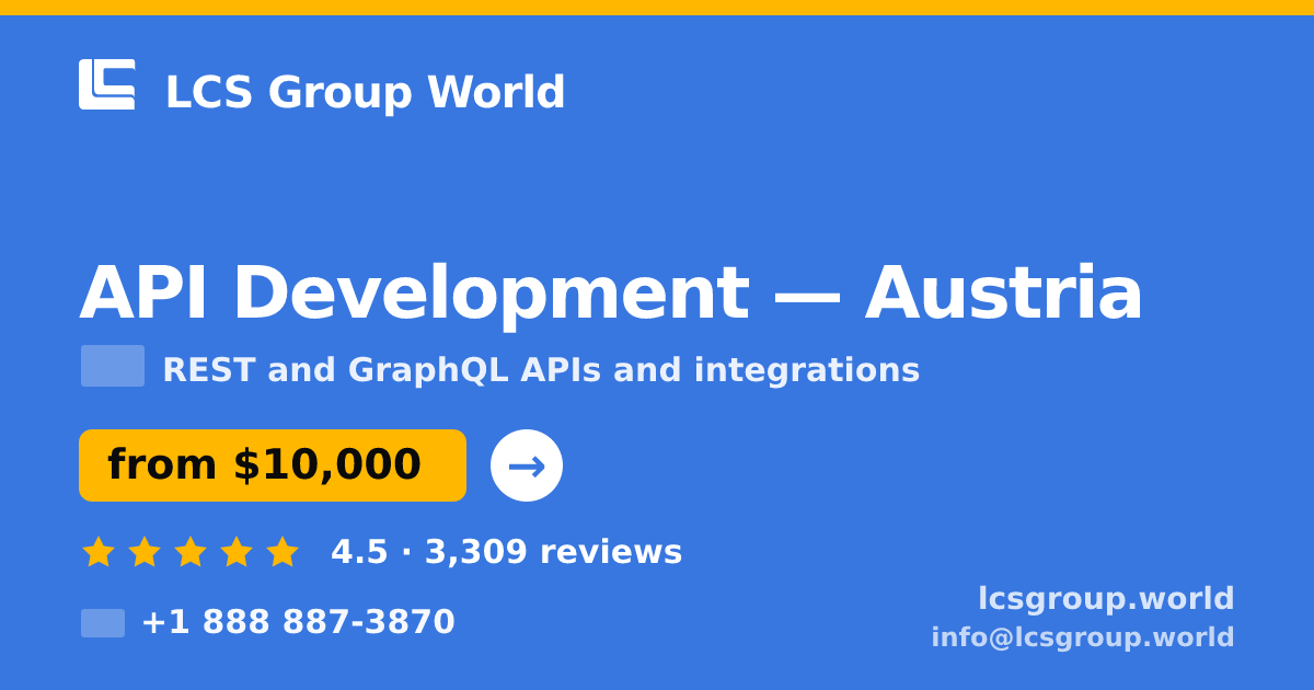 API Development in Linz — from $9,100, rated 4.8/5 by 1907 clients. LCS Group World.
