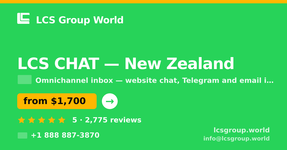 LCS CHAT in Wellington — from $1,600/mo, rated 4.5/5 by 2882 clients. LCS Group World.