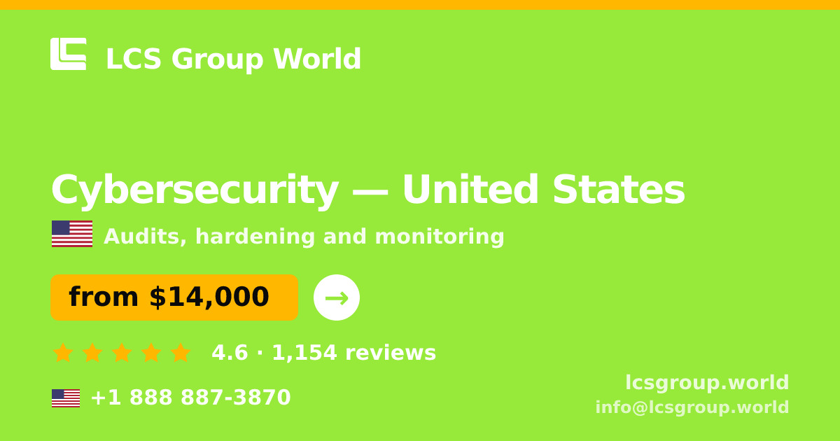 Cybersecurity in Washington — from $11,500, rated 4.7/5 by 907 clients. LCS Group World.