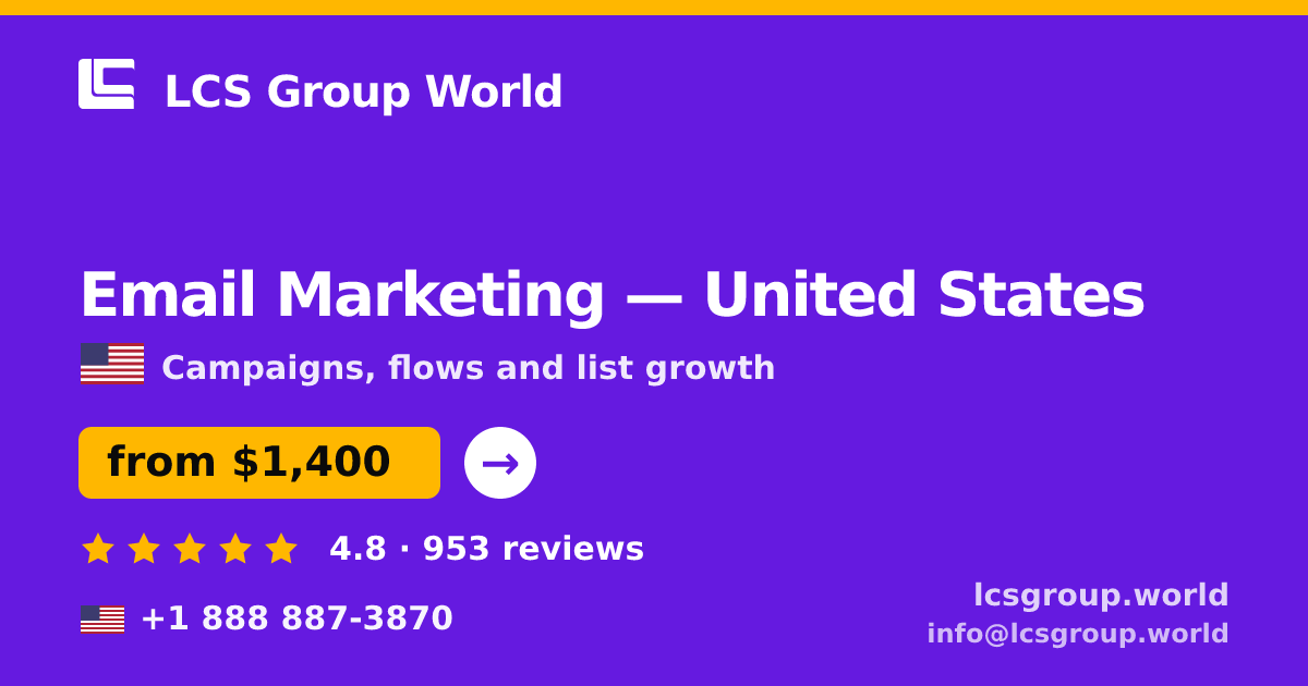 Email Marketing in Philadelphia — from $1,100/mo, rated 4.6/5 by 3266 clients. LCS Group World.