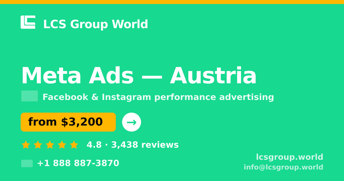 Meta Ads in Graz — from $2,800/mo, rated 4.6/5 by 1228 clients. LCS Group World.