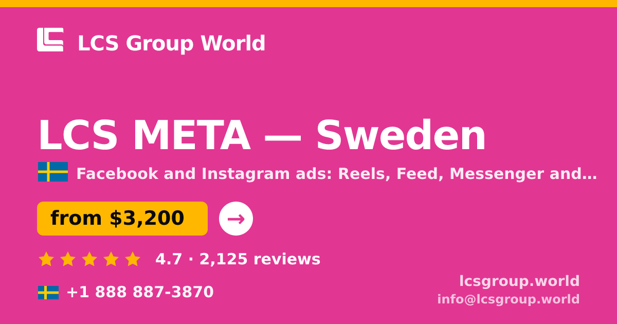 LCS META in Gothenburg — from $2,900/mo, rated 5/5 by 1549 clients. LCS Group World.