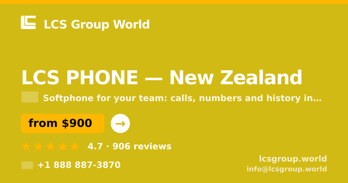 LCS PHONE in Wellington — from $1,000/mo, rated 4.8/5 by 726 clients. LCS Group World.
