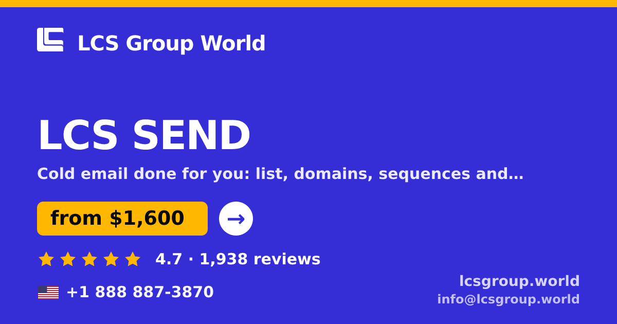 LCS SEND in the USA — from $1,600/mo, rated 4.7/5 by 1938 clients. LCS Group World.