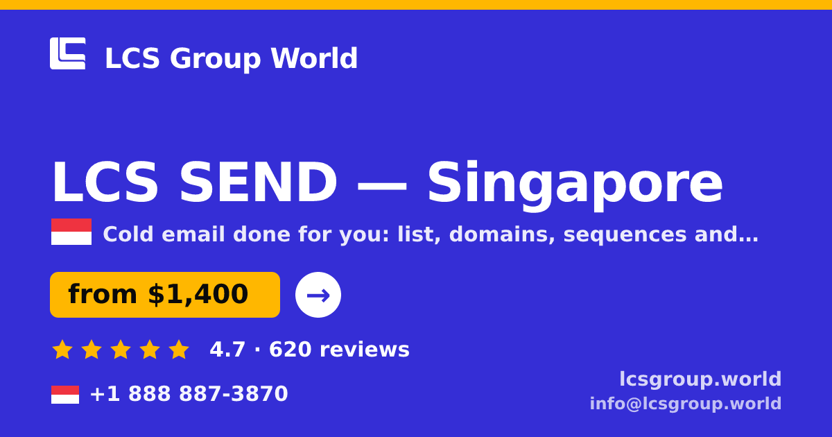 LCS SEND in Singapore — from $1,400/mo, rated 4.7/5 by 620 clients. LCS Group World.