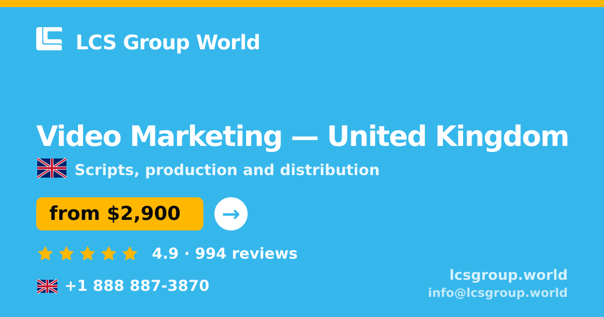 Video Marketing in Liverpool — from $2,800, rated 4.9/5 by 1160 clients. LCS Group World.
