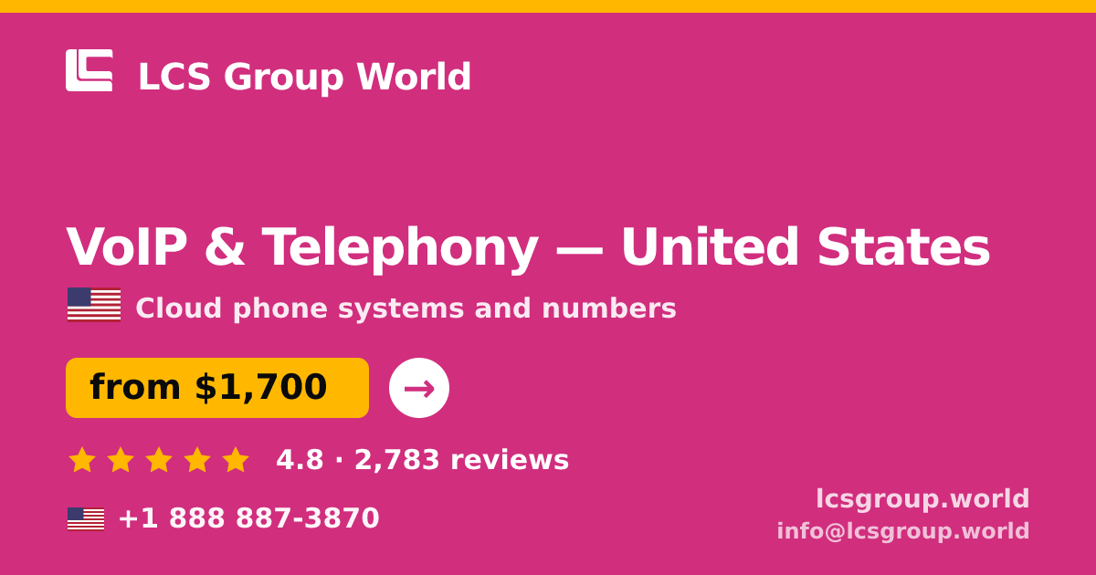 VoIP & Telephony in Boston — from $1,500/mo, rated 4.5/5 by 1312 clients. LCS Group World.